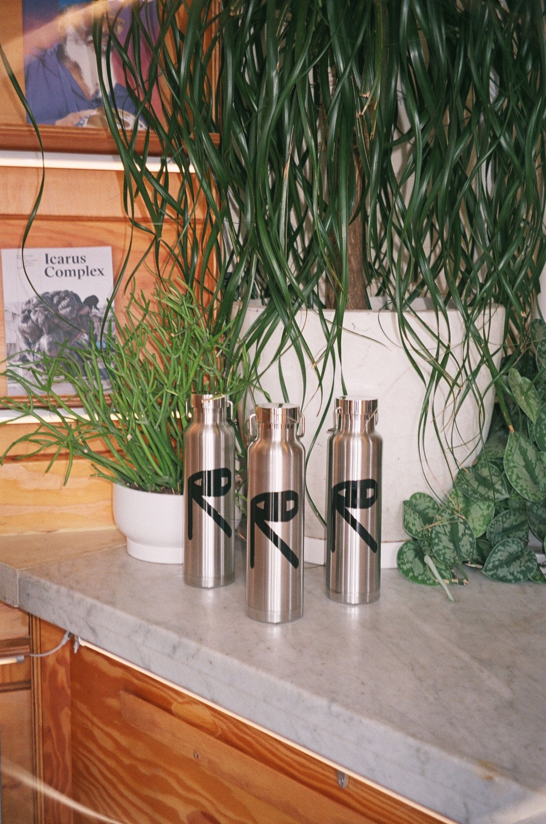 Stainless steel water bottles for Public Records in Brooklyn.
