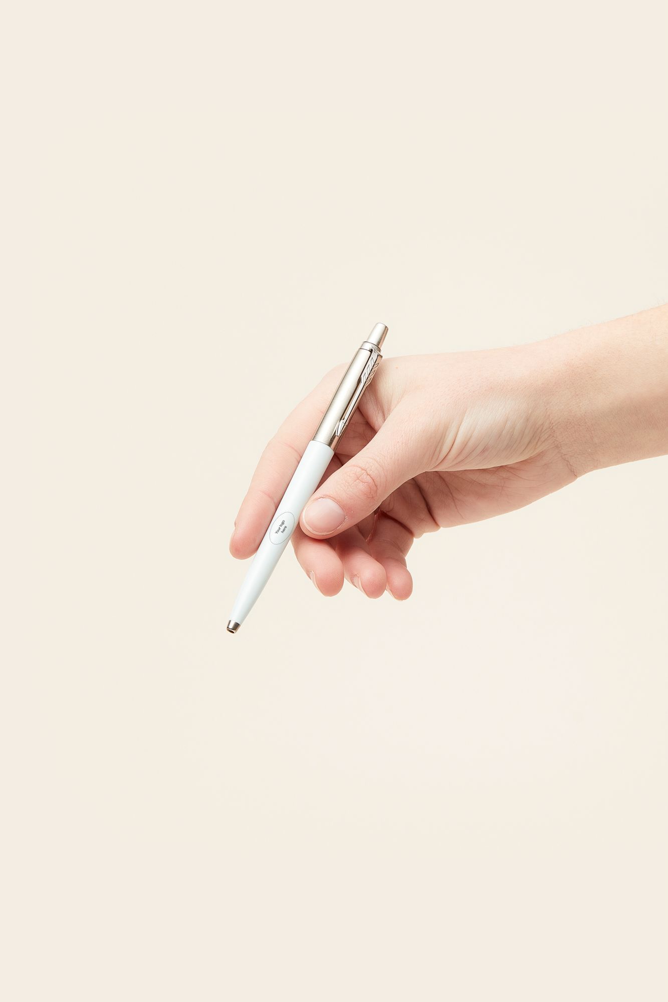 Parker Jotter recycled __ Colours - White - on barrel (remove your logo here).jpg