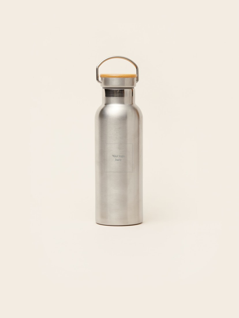 Insulated bamboo bottle