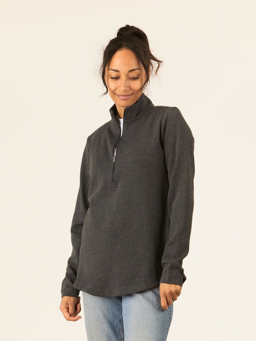 Half zip sweatshirt