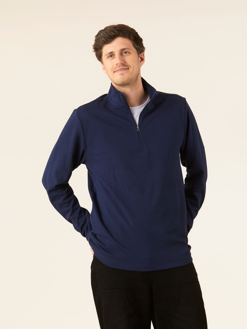 Half zip sweatshirt