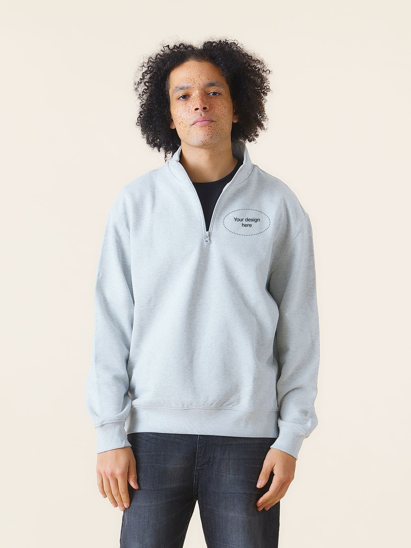 Organic Basics half-zip sweatshirt