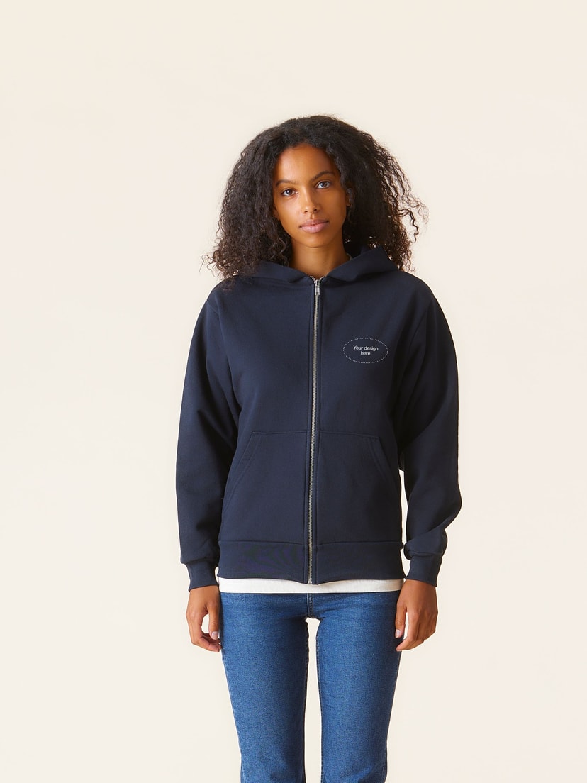LA Apparel heavy zip hoodie