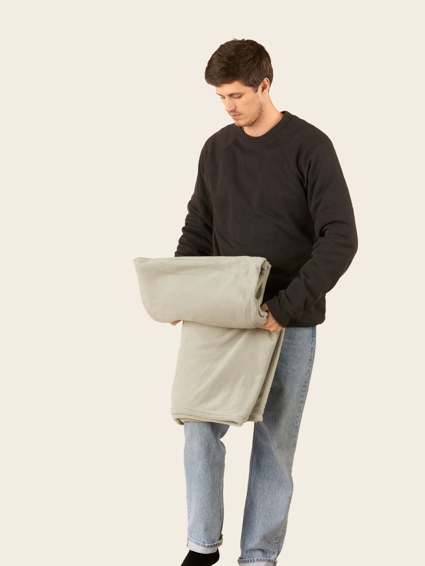 Recycled fleece blanket
