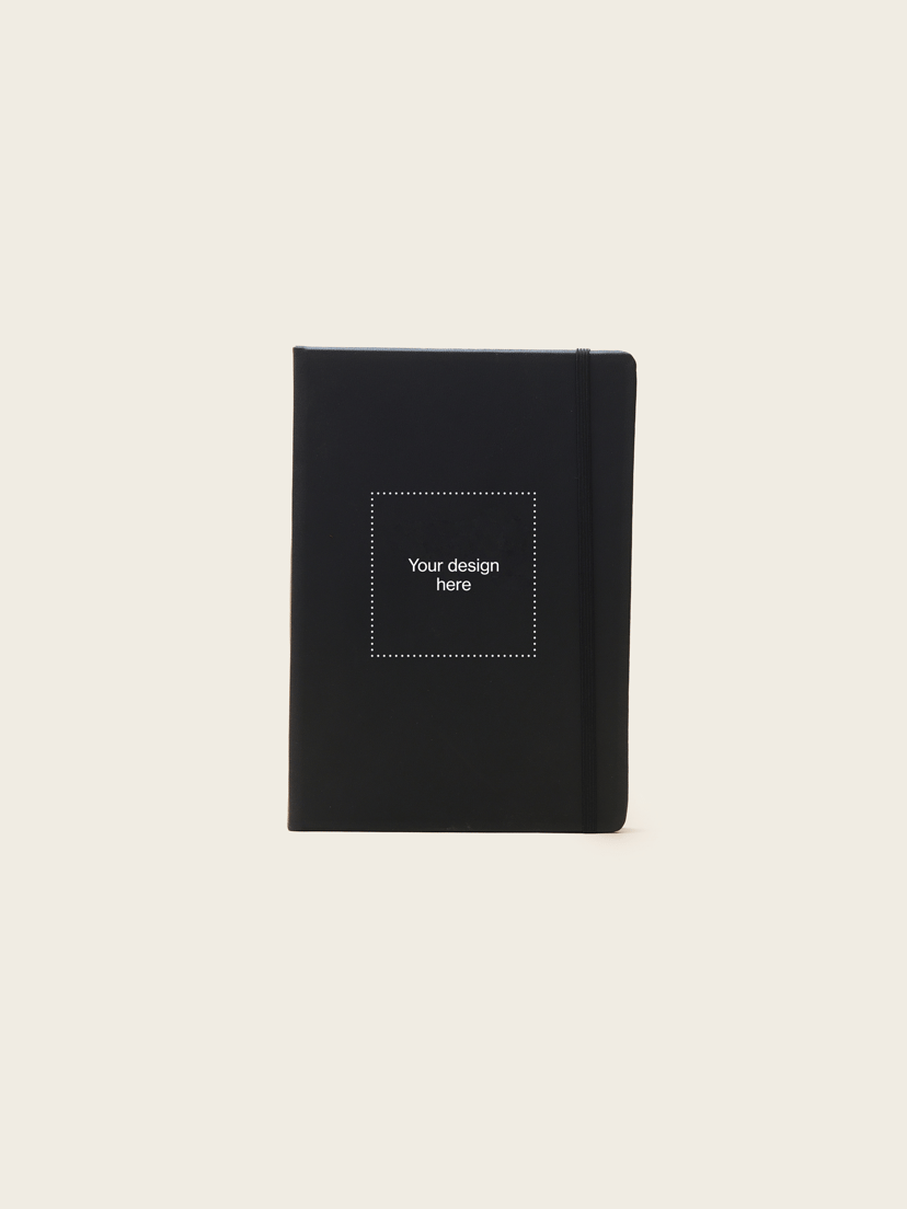 Leatherette hardcover notebook