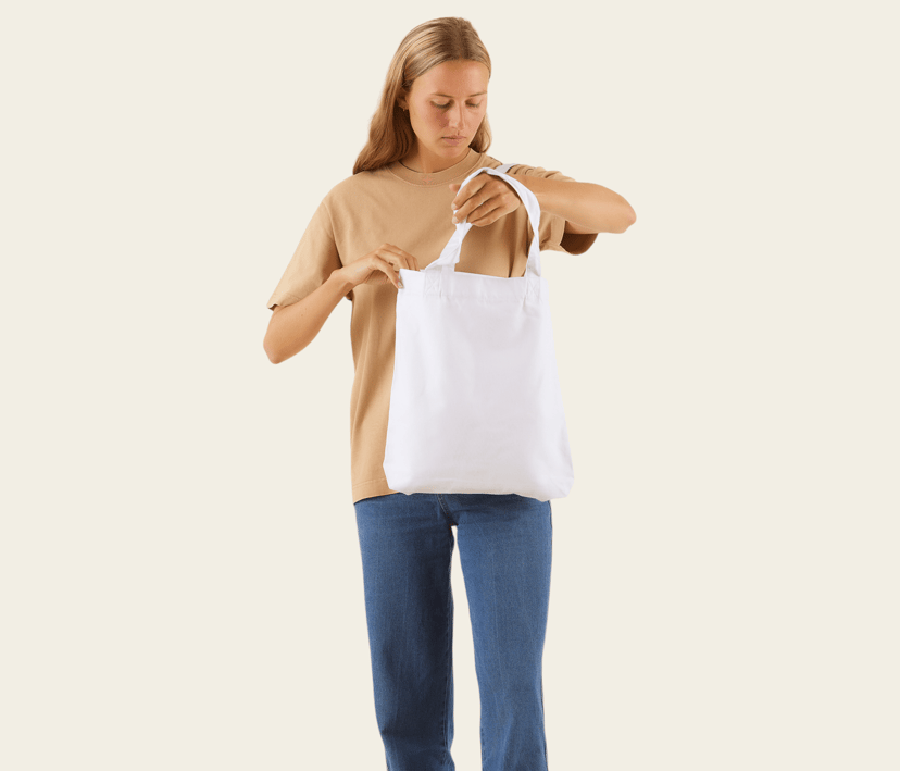 Recycled tote bag