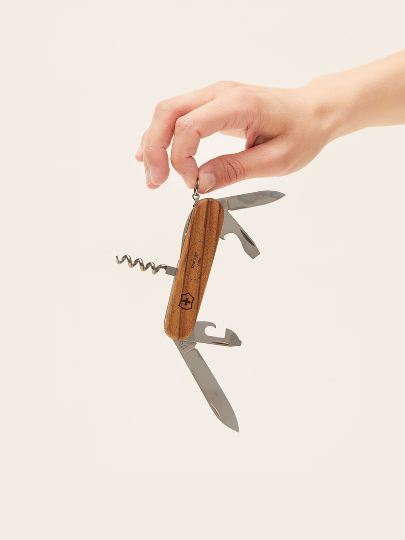 Wood pocket knife